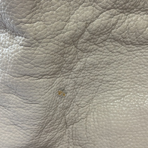 DOONEY & BOURKE Pebbled Leather Gray Logo Lock Sac Size 12”x12.5”x5” - Picture 12 of 12